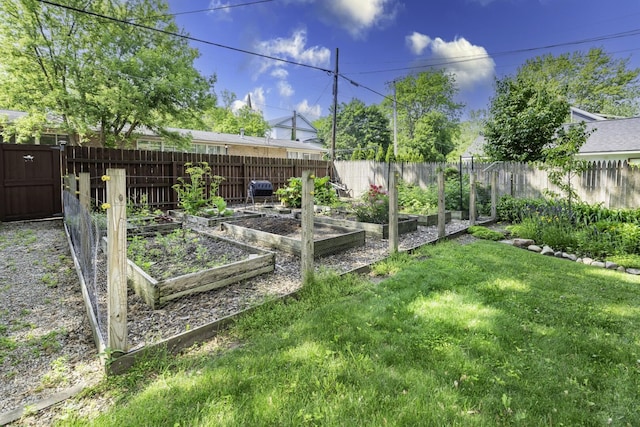 3444 Broad St, Dexter, MI 48130 - fenced backyard featuring a garden