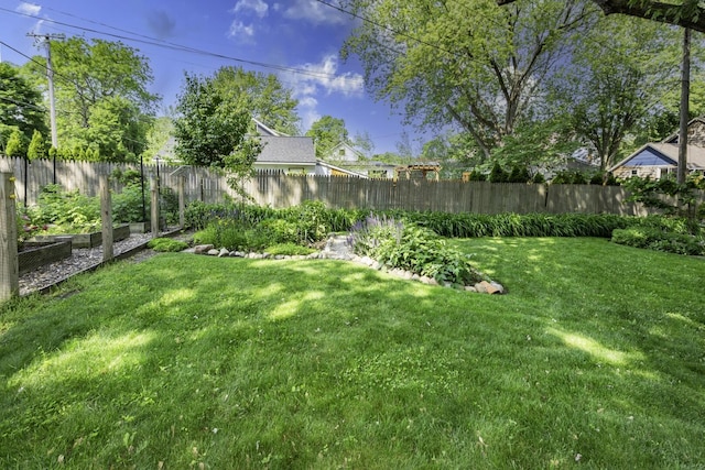 3444 Broad St, Dexter, MI 48130 - fenced backyard with a garden