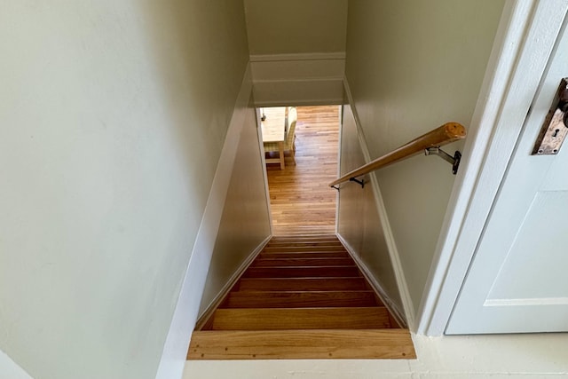 3444 Broad St, Dexter, MI 48130 - stairs featuring wood finished floors