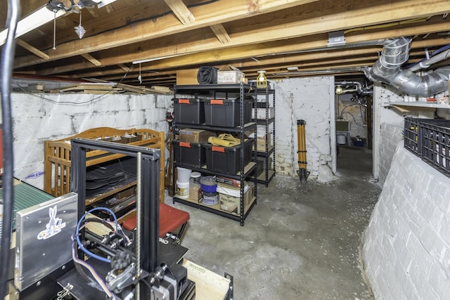 3444 Broad St, Dexter, MI 48130 - view of unfinished basement