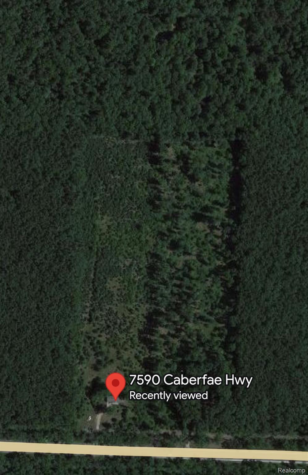 7590 Caberfae Hwy, Manistee, MI 49660 - drone / aerial view