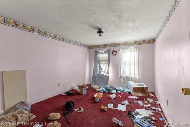 3966 12th St, Ecorse, MI 48229 - unfurnished room featuring a textured ceiling and carpet flooring