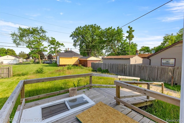 3966 12th St, Ecorse, MI 48229 - view of wooden deck