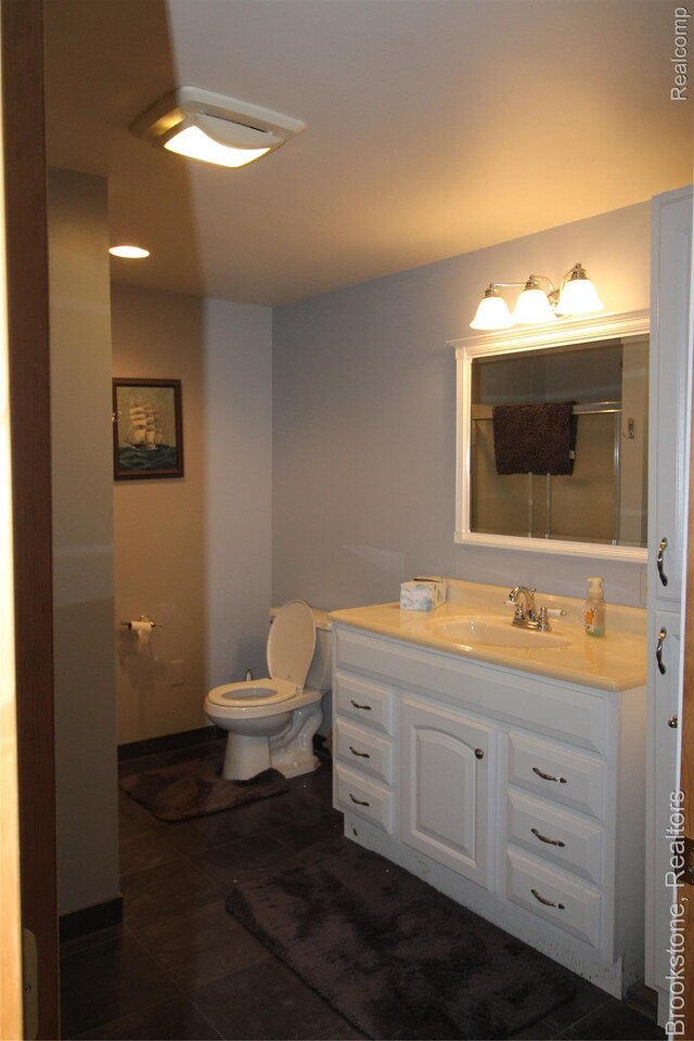 32599 Armada Ridge Rd, Richmond, MI 48062 - bathroom featuring vanity and a shower with shower door