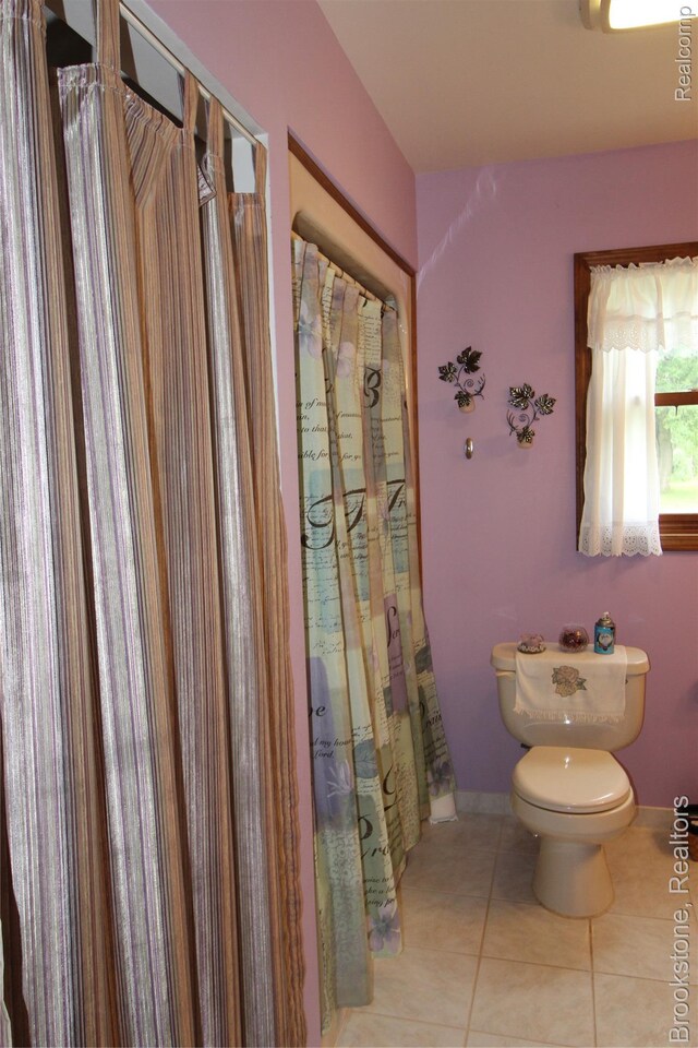32599 Armada Ridge Rd, Richmond, MI 48062 - bathroom with toilet and tile patterned floors