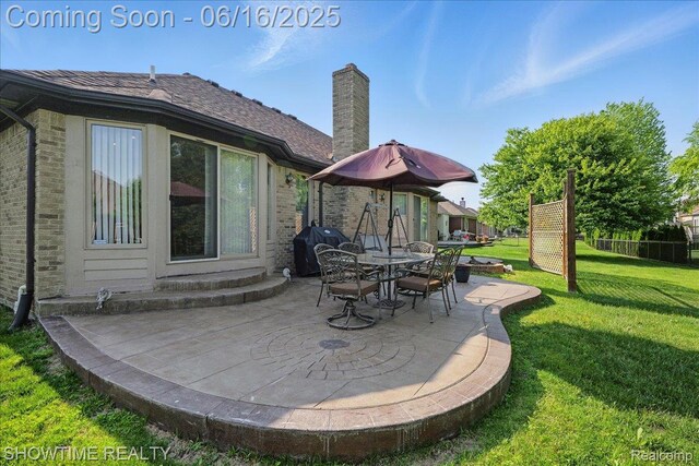 50064 Josephine Dr, Macomb, MI 48044 - view of patio with grilling area and outdoor dining space