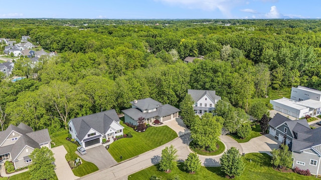 2377 Lake Birch Ct NE, Grand Rapids, MI 49525 - aerial perspective of suburban area with a heavily wooded area