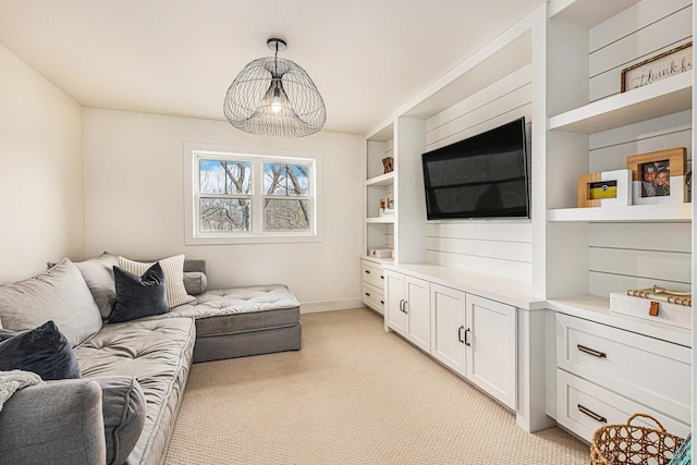 2377 Lake Birch Ct NE, Grand Rapids, MI 49525 - living room with light carpet and baseboards