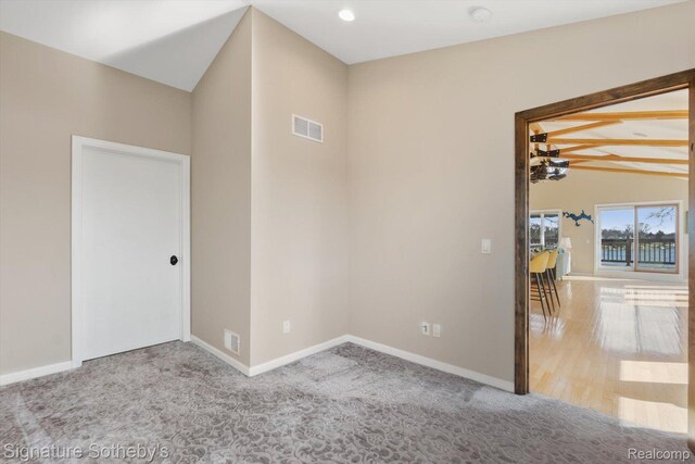 3806 Island Park Dr, Waterford, MI 48329 - carpeted spare room with baseboards and recessed lighting