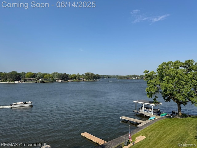 250 N Liberty St Unit 310, Belleville, MI 48111 - dock area featuring a water view