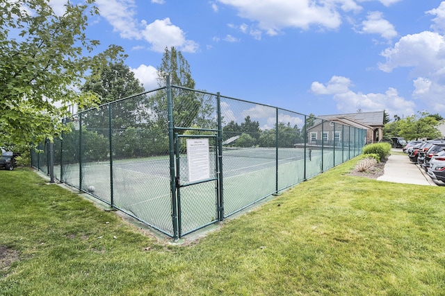 2756 Barclay Way, Ann Arbor, MI 48105 - view of tennis court featuring a gate