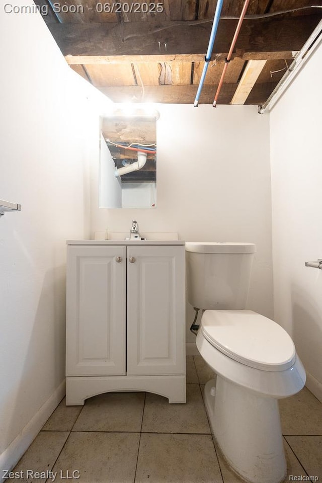 24231 Coolidge Hwy, Oak Park, MI 48237 - half bath with tile patterned flooring and vanity