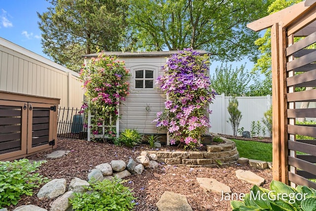 15159 Westray St, Grand Haven, MI 49417 - view of yard with a storage unit