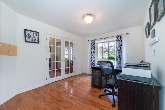 5992 Cedar Ridge Dr, Ann Arbor, MI 48103 - office space featuring french doors and wood finished floors