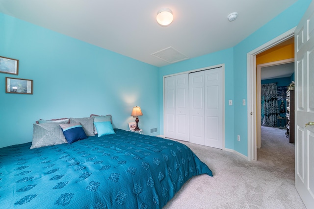 5992 Cedar Ridge Dr, Ann Arbor, MI 48103 - carpeted bedroom with attic access and a closet