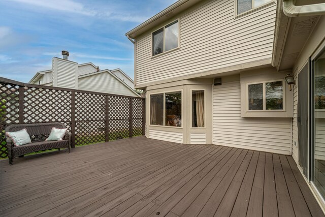 5992 Cedar Ridge Dr, Ann Arbor, MI 48103 - view of wooden terrace