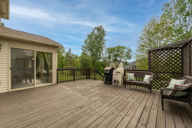 5992 Cedar Ridge Dr, Ann Arbor, MI 48103 - deck featuring grilling area