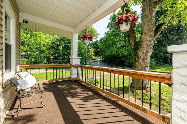 620 Vann St, Niles, MI 49120 - wooden porch with a lawn