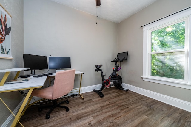620 Vann St, Niles, MI 49120 - home office featuring wood finished floors and baseboards