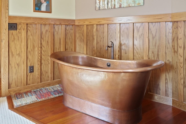 10317 Lange Rd, Birch Run, MI 48415 - bar with wood finished floors and wood walls