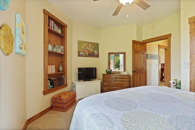 10317 Lange Rd, Birch Run, MI 48415 - bedroom with carpet and a ceiling fan