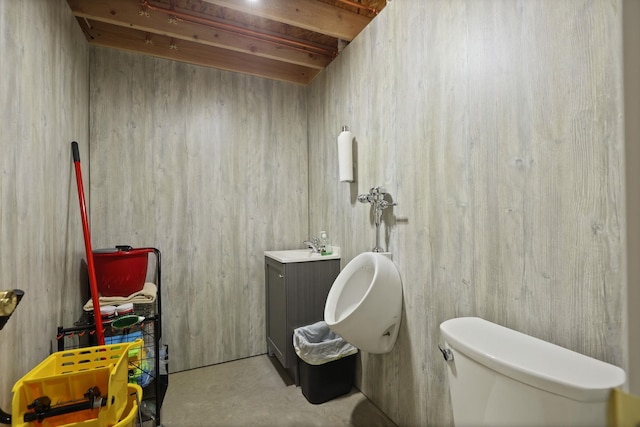 10317 Lange Rd, Birch Run, MI 48415 - bathroom with vanity and concrete flooring