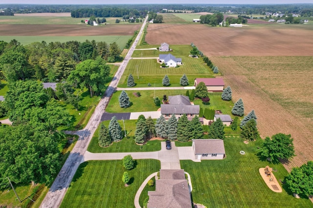 10317 Lange Rd, Birch Run, MI 48415 - aerial overview of property's location with rural landscape