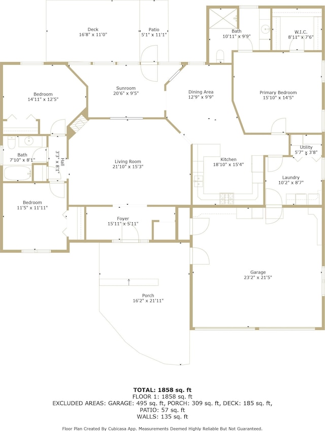 10317 Lange Rd, Birch Run, MI 48415 - view of floor plan / room layout