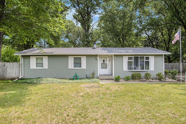 51591 Oak Dr, Mattawan, MI 49071 - ranch-style home with a shingled roof