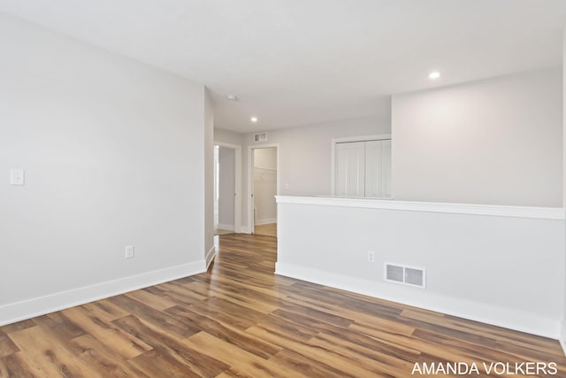 1753 Portadown Rd, Byron Center, MI 49315 - empty room with recessed lighting and wood finished floors