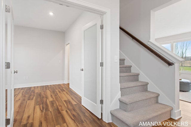 1753 Portadown Rd, Byron Center, MI 49315 - stairway with wood finished floors and recessed lighting