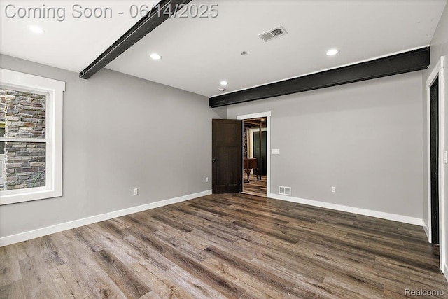 5432 Blood Rd, Metamora, MI 48455 - spare room with recessed lighting and wood finished floors
