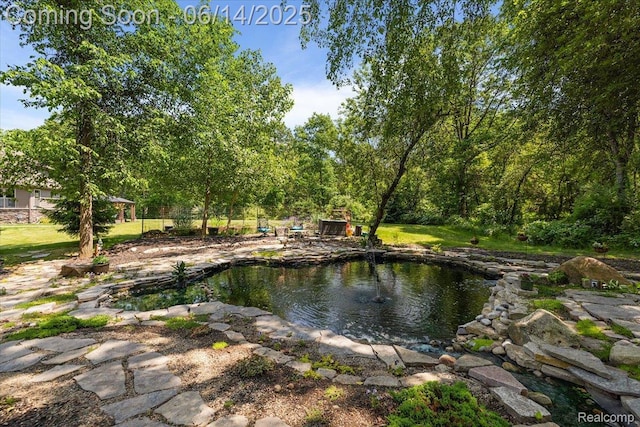 5432 Blood Rd, Metamora, MI 48455 - water view featuring a garden pond
