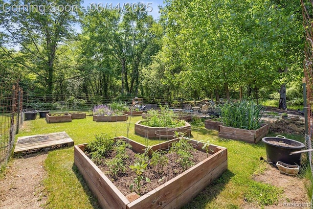 5432 Blood Rd, Metamora, MI 48455 - view of grassy yard with a garden