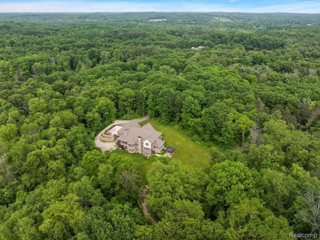 5432 Blood Rd, Metamora, MI 48455 - aerial view of property and surrounding area featuring a forest
