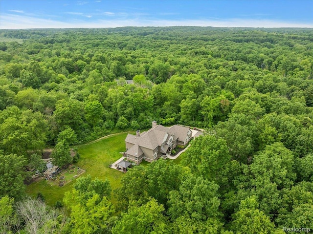 5432 Blood Rd, Metamora, MI 48455 - view from above of property with a heavily wooded area