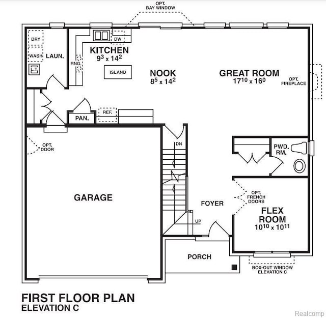 33622 Baldwin St, Farmington Hills, MI 48336 - view of floor plan / room layout