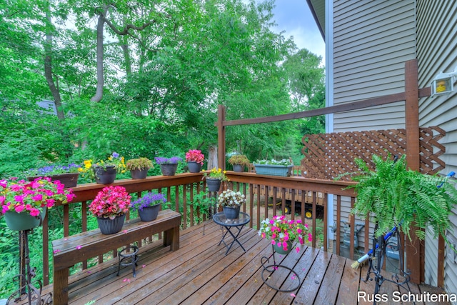 1366 W Norton Ave, Muskegon, MI 49441 - view of wooden terrace