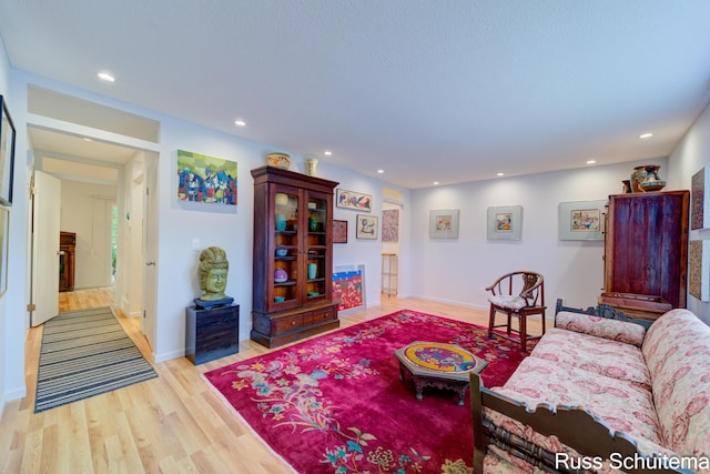 1366 W Norton Ave, Muskegon, MI 49441 - living area with light wood finished floors and recessed lighting