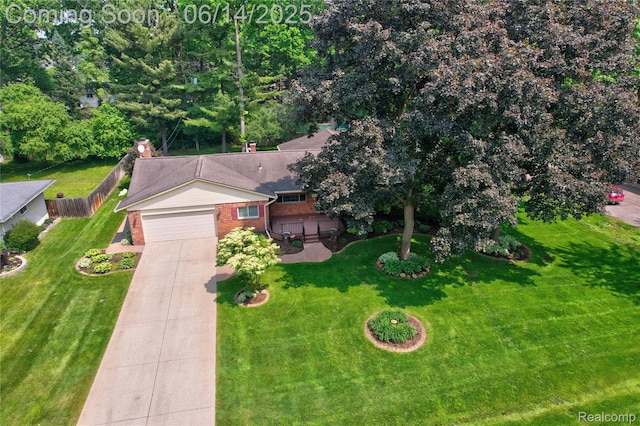 5614 Warbler Dr, Clarkston, MI 48346 - view from above of property