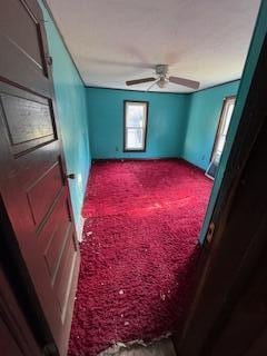 313 Morse St, Ionia, MI 48846 - carpeted empty room featuring a ceiling fan