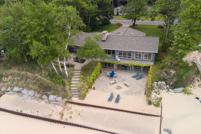 3524 Lakeshore Rd, Manistee, MI 49660 - view from above of property