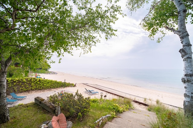 3524 Lakeshore Rd, Manistee, MI 49660 - water view featuring nearby beach