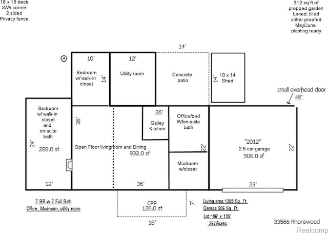 33566 Rhonswood St, Farmington Hills, MI 48335 - view of home floor plan