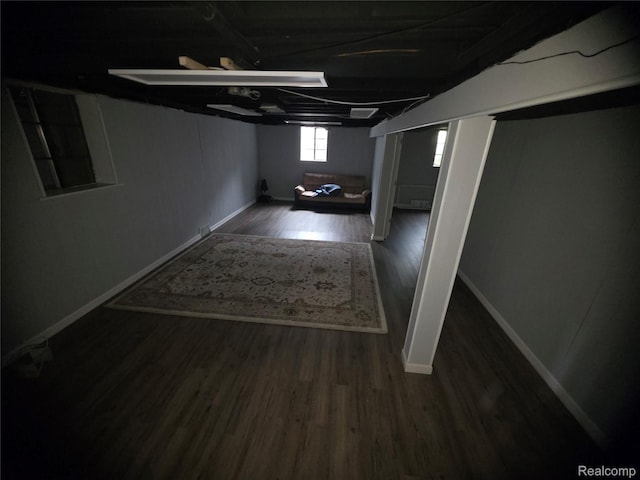 9990 Hambleton St, Canton, MI 48150 - basement featuring wood finished floors and baseboards