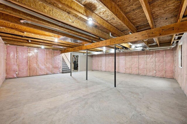 310 Hillview St, Buchanan, MI 49107 - unfinished basement with stairway