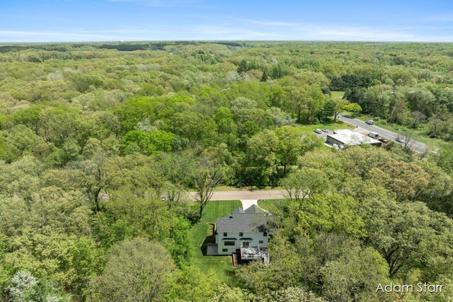 3980 Hathaway Rd, Kalamazoo, MI 49009 - aerial view of a heavily wooded area