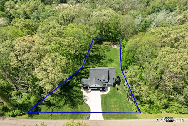 3980 Hathaway Rd, Kalamazoo, MI 49009 - aerial view of property's location featuring property boundaries highlighted