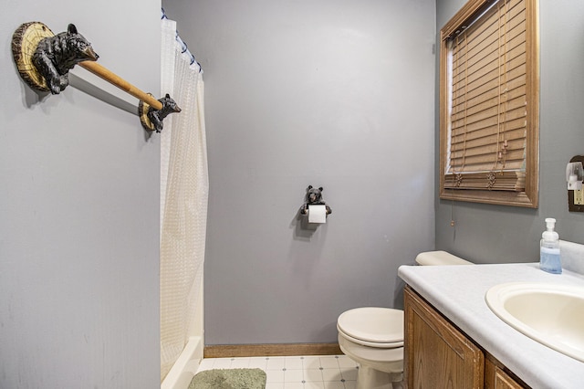 5293 Bartonville Rd, Belding, MI 48809 - bathroom featuring vanity and a shower with curtain