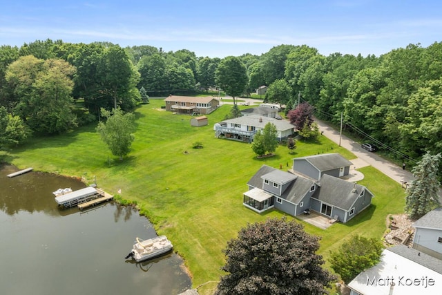 4410 Delaware Rd, Fremont, MI 49412 - aerial view of a nearby body of water